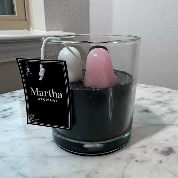 Martha Stewart Glitter Tri-Color Ghost Halloween Candle - 2024 NWT - Picture 3 of 4